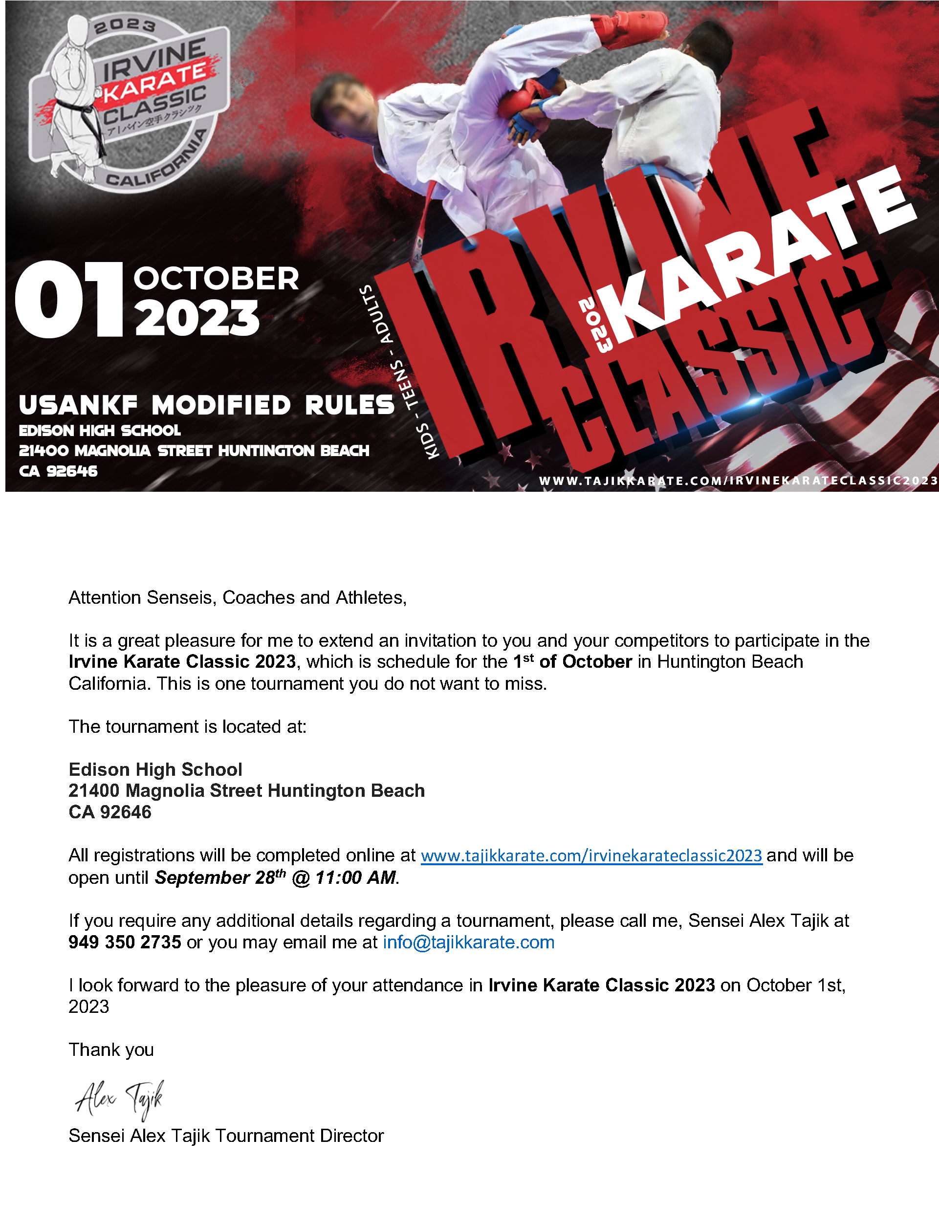 letter IRVINE KARATE CLASSIC 2023 2 Page 1